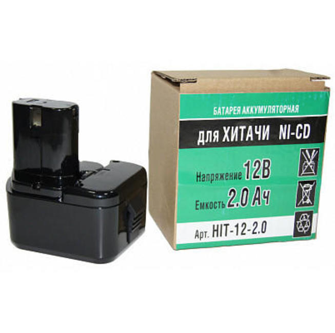 Аккумулятор 12V 2,0Aч Ni-CD Hitachi (аналог)