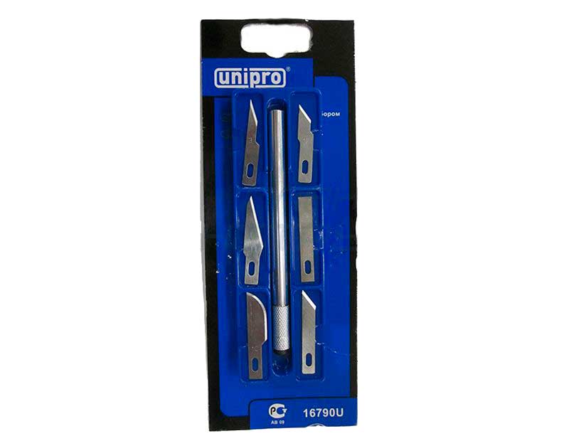 Нож прецизионный +сменные ножи Unipro