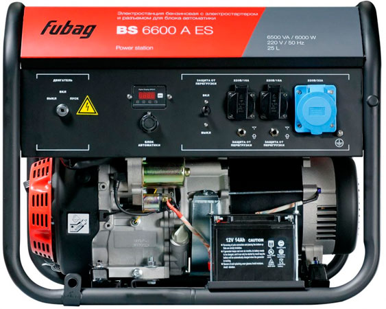 Генератор 6600 A BS ES бенз. электростартер Fubag