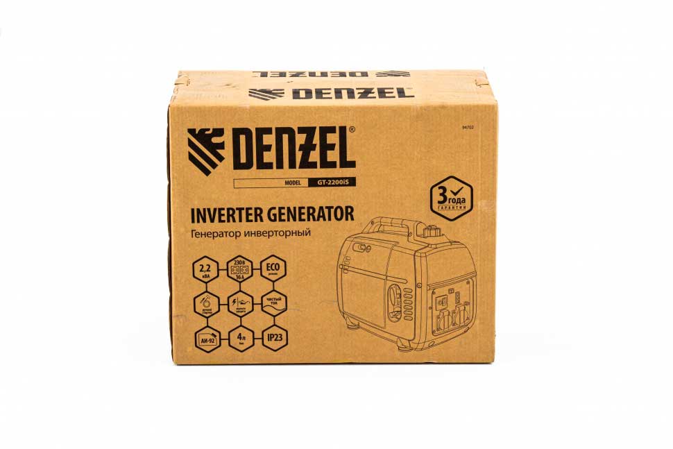 Генератор 2200iS GT инвертор. Denzel