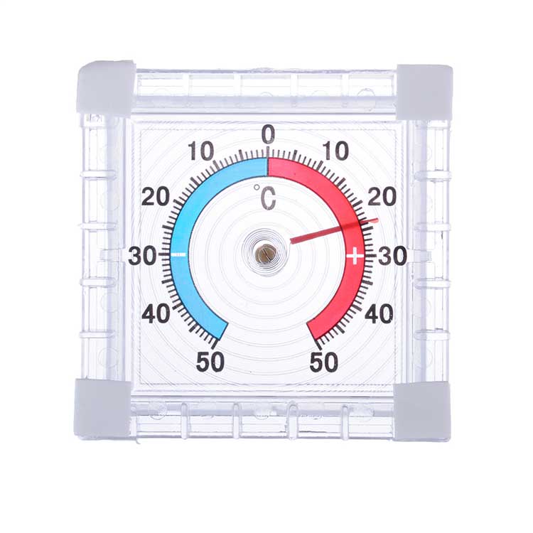 Термометр оконный Липучка квадратный